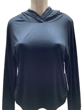 Fit Collective Size XL Women's Black Hooded Long-Sleeve Top. New With Tags